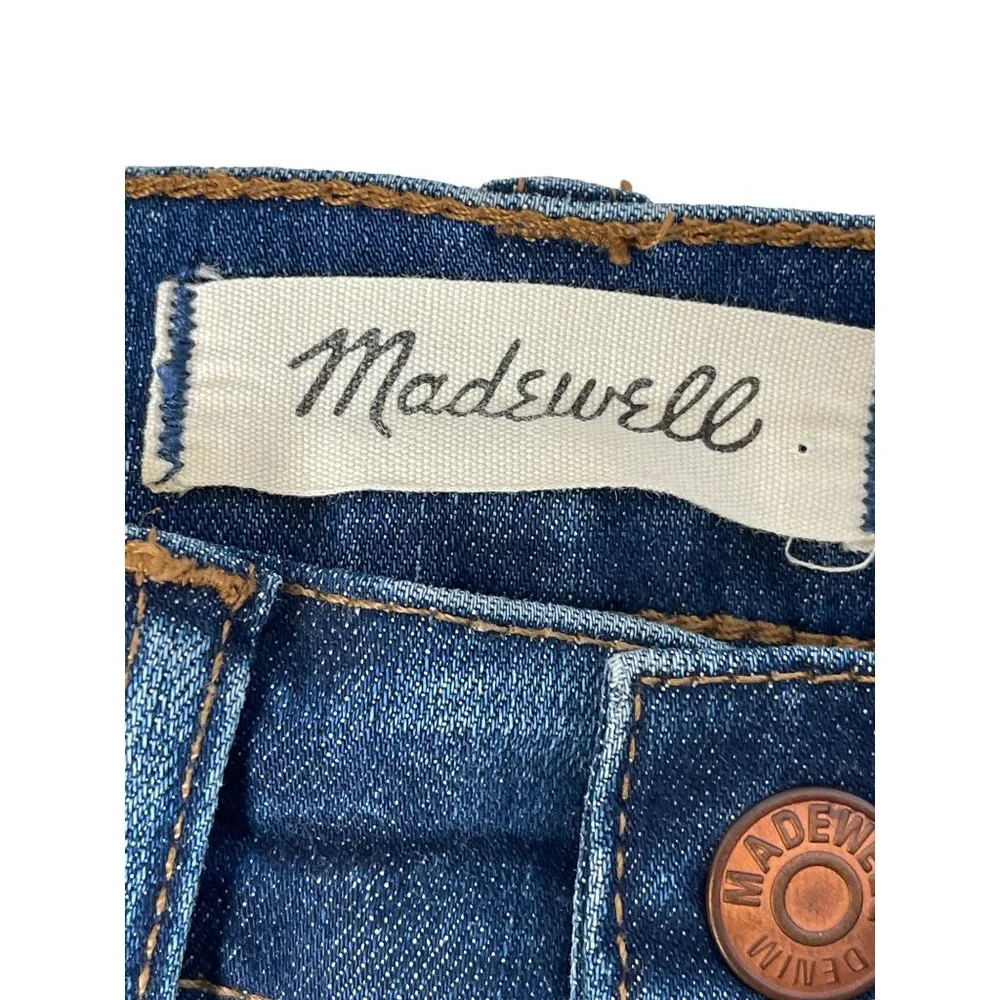 Madewell 10" High-Rise Button Fly Skinny Jeans in Dewitt Wash Size 23 - Picture 6 of 6